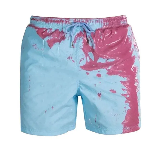 2020 Color-changing Swimming Trunks Men Swimwear Swim Shorts Men Beach Shorts Briefs Boxer Sunga Discoloration Swimsuit Men