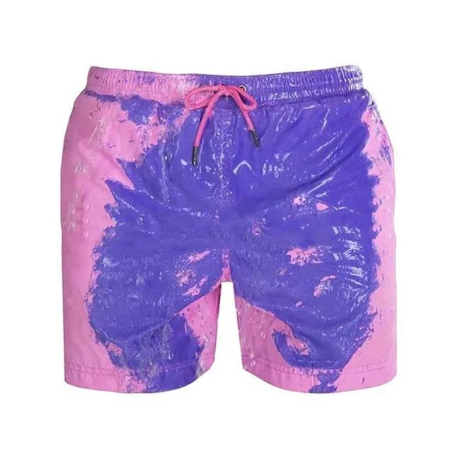 2020 Color-changing Swimming Trunks Men Swimwear Swim Shorts Men Beach Shorts Briefs Boxer Sunga Discoloration Swimsuit Men