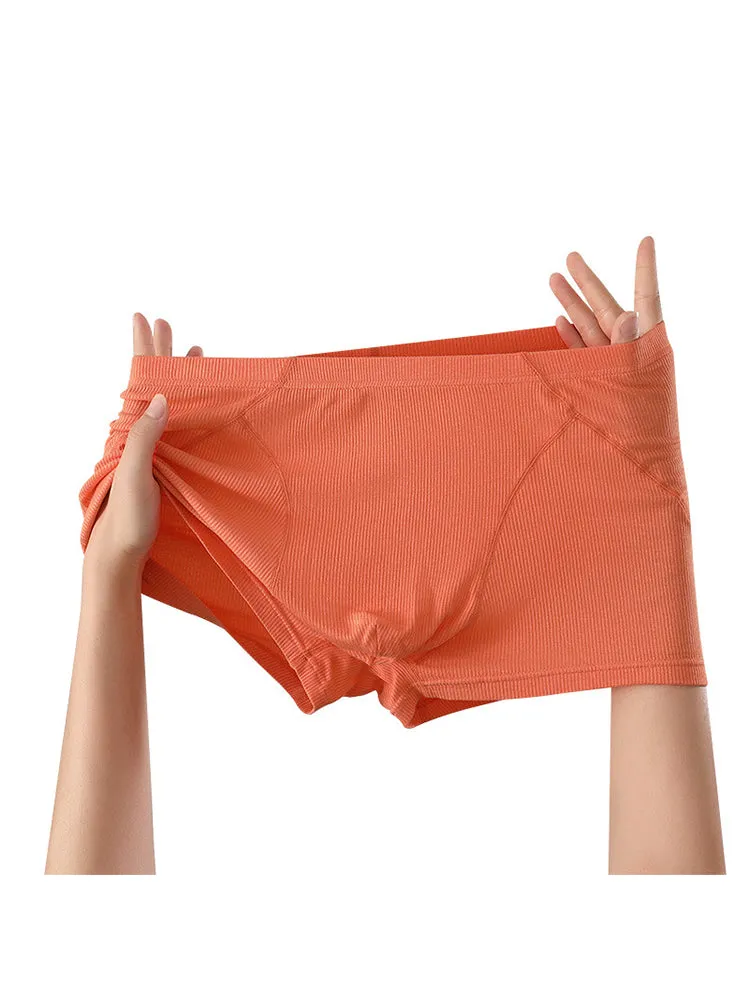3 Pack Men's Breathable Comfort U-Shaped Raised Pocket Ribbed Briefs