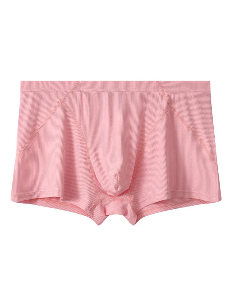 3 Pack Men's Breathable Comfort U-Shaped Raised Pocket Ribbed Briefs