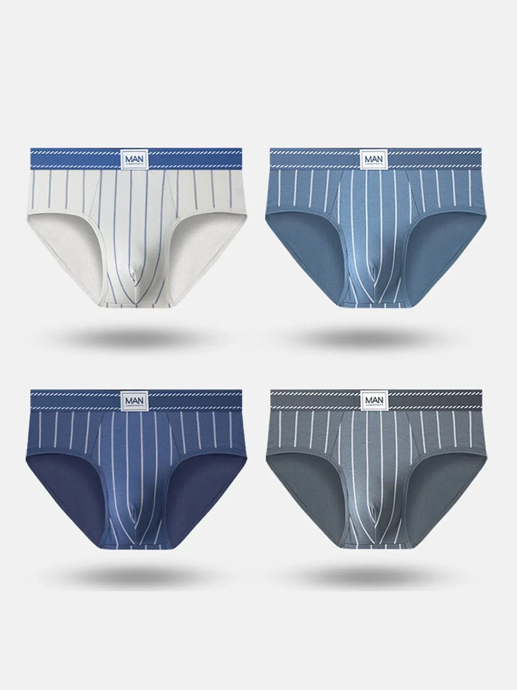3 Pack Mens Classic Striped Briefs