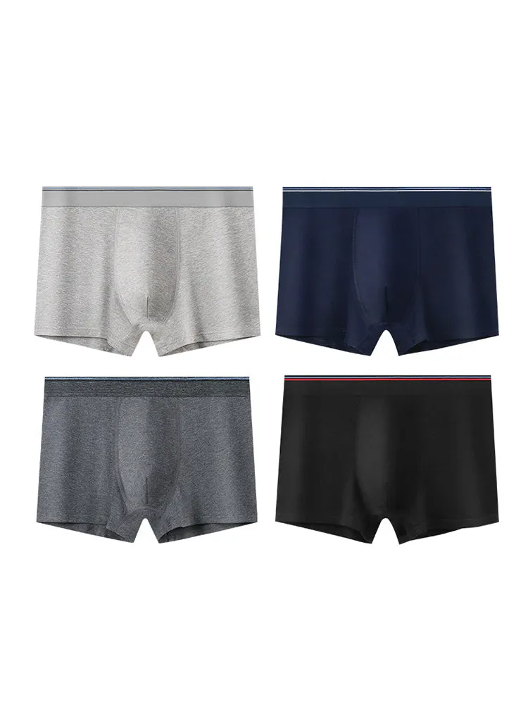 4 Pack Mens Classic Microfiber Trunks