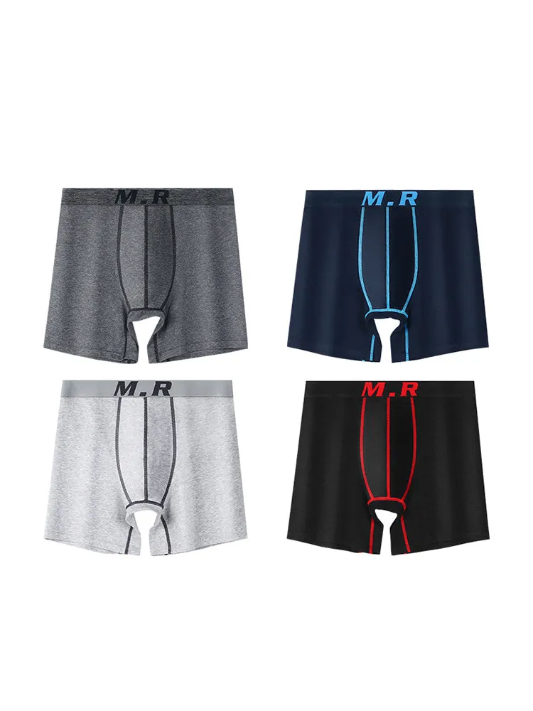 4 Pack Mens Classic Microfiber Trunks