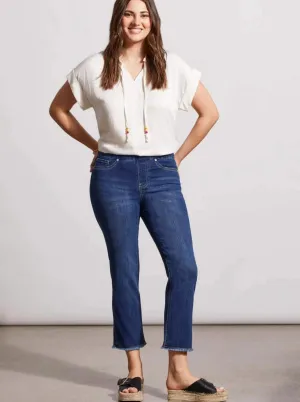 Audrey Pull On Straight Crop Pant [Real Blue-6733O]