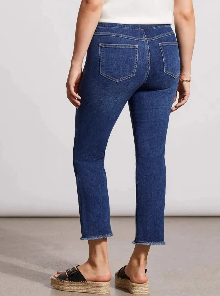 Audrey Pull On Straight Crop Pant [Real Blue-6733O]