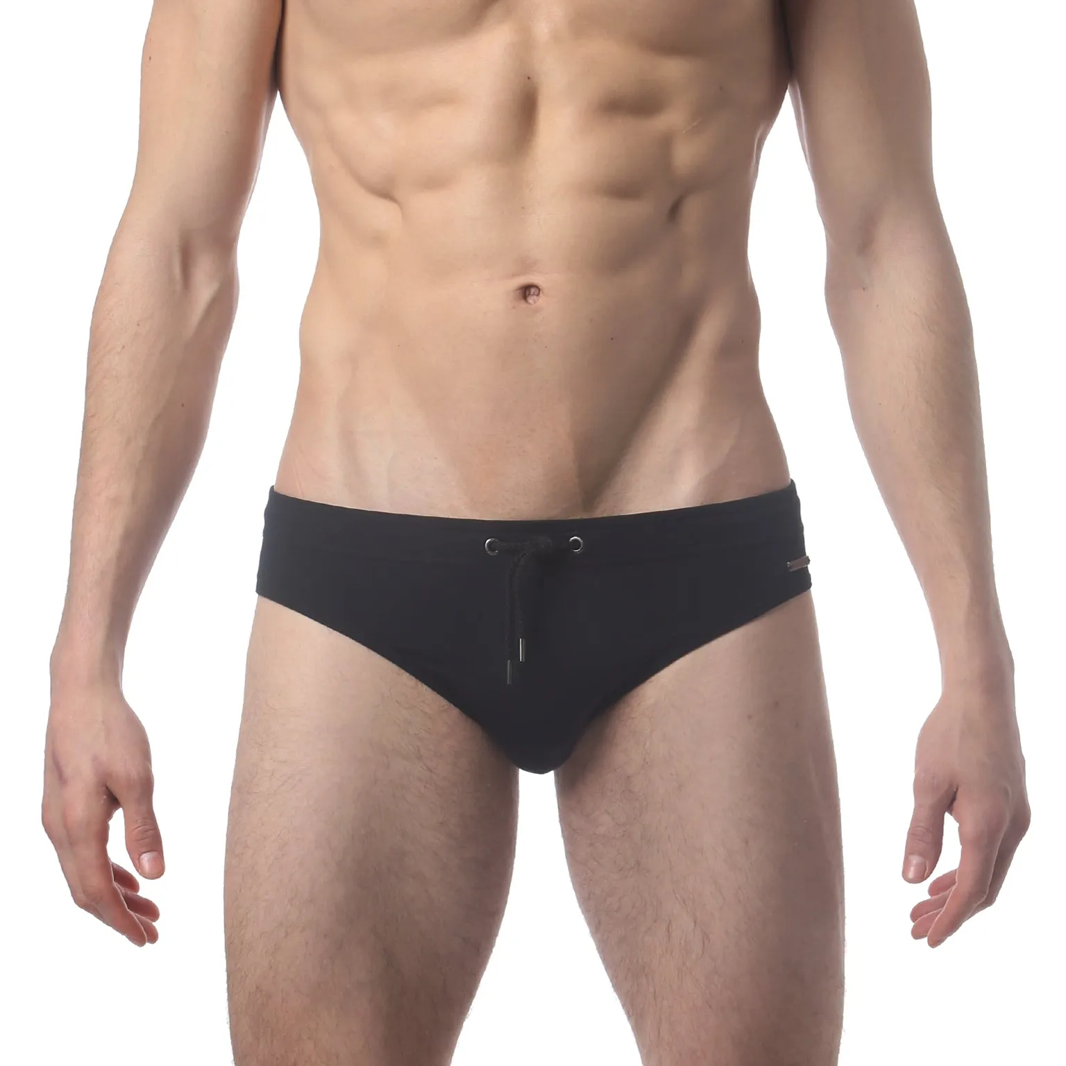 Black Solid Meridian Bikini