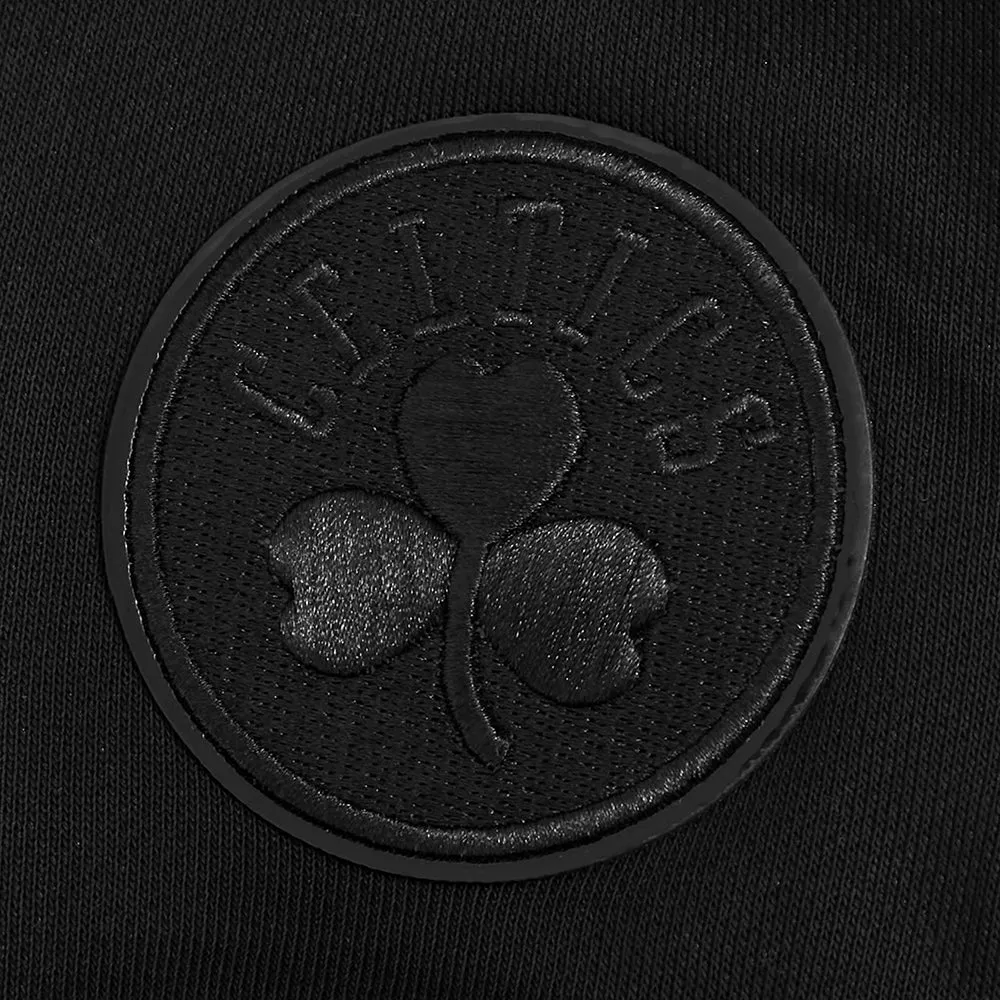 BOSTON CELTICS TRIPLE BLACK WOMEN'S FLC PO HOODIE (TRIPLE BLACK WOMEN'S)