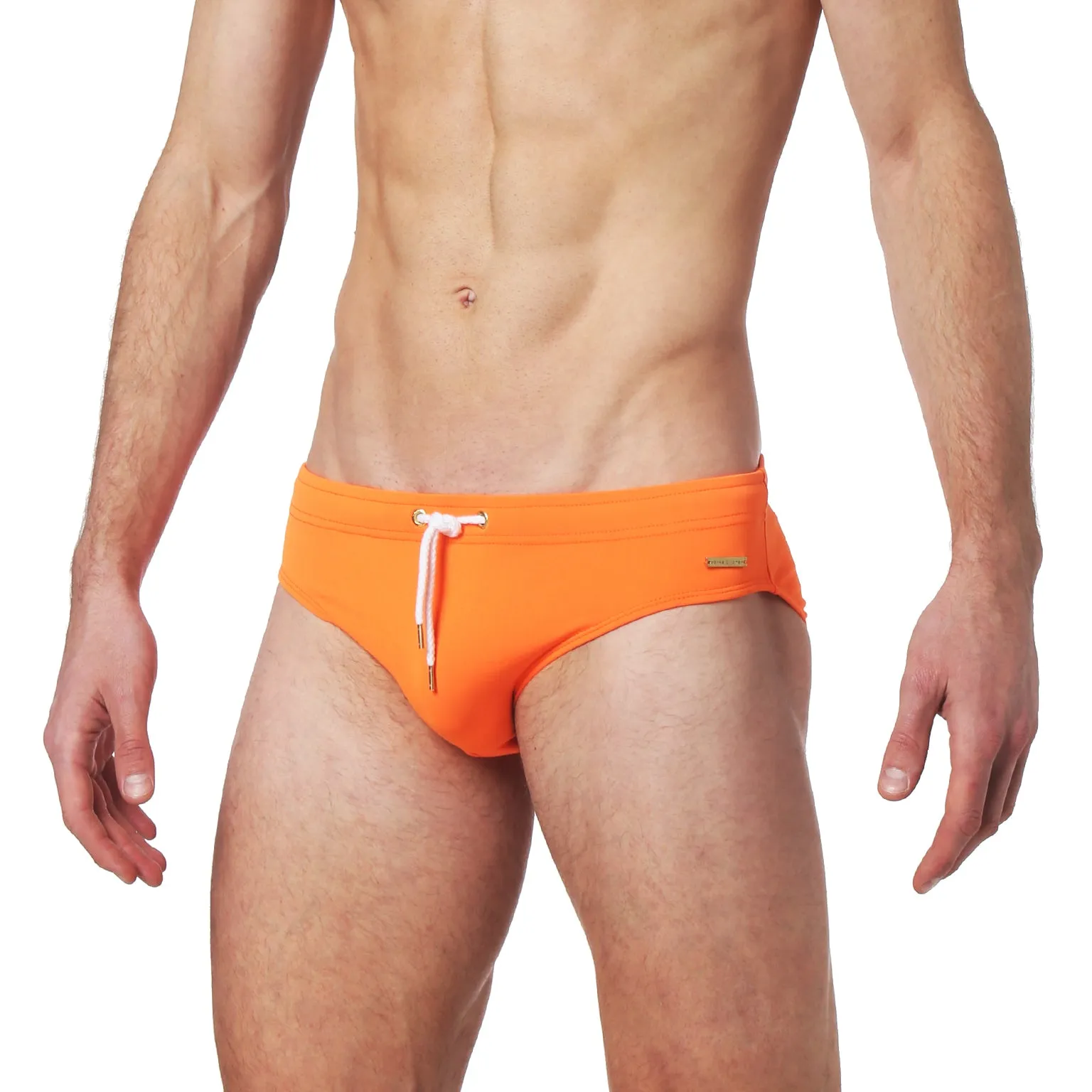 Bright Orange Solid Meridian Brief