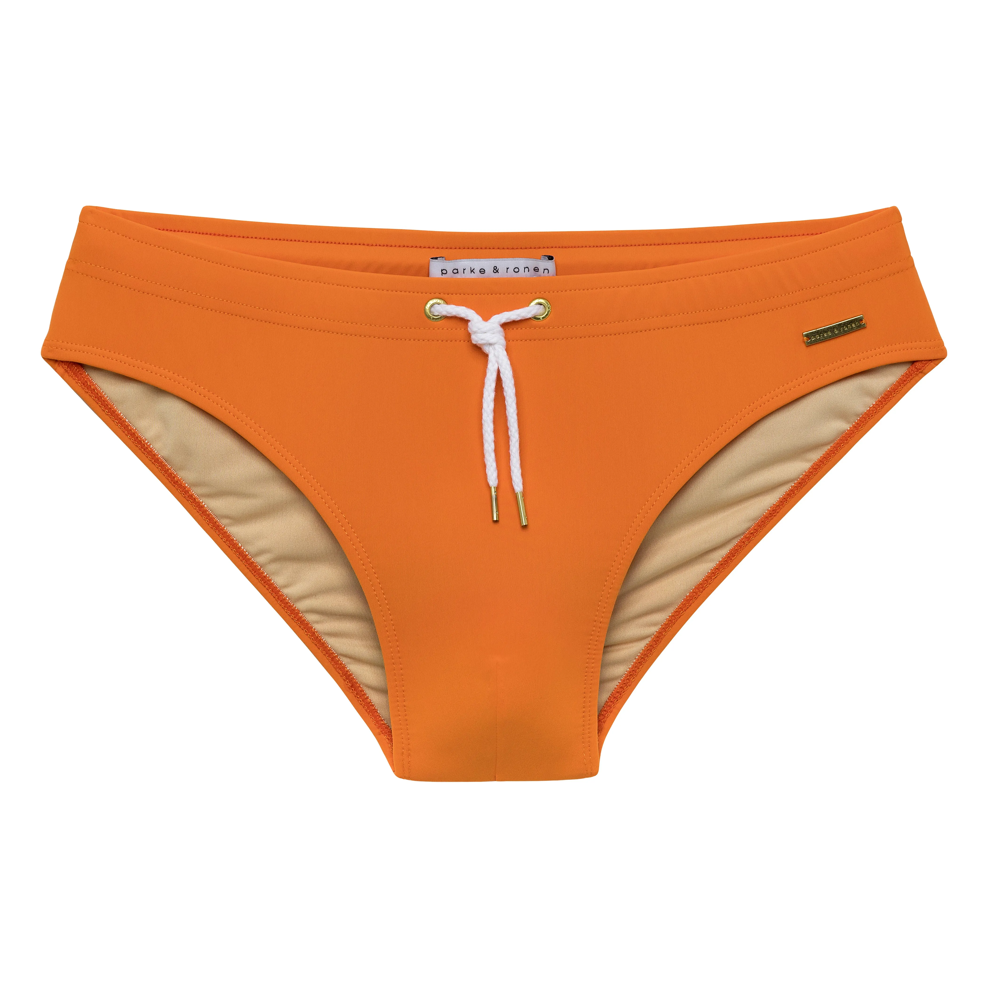 Bright Orange Solid Meridian Brief