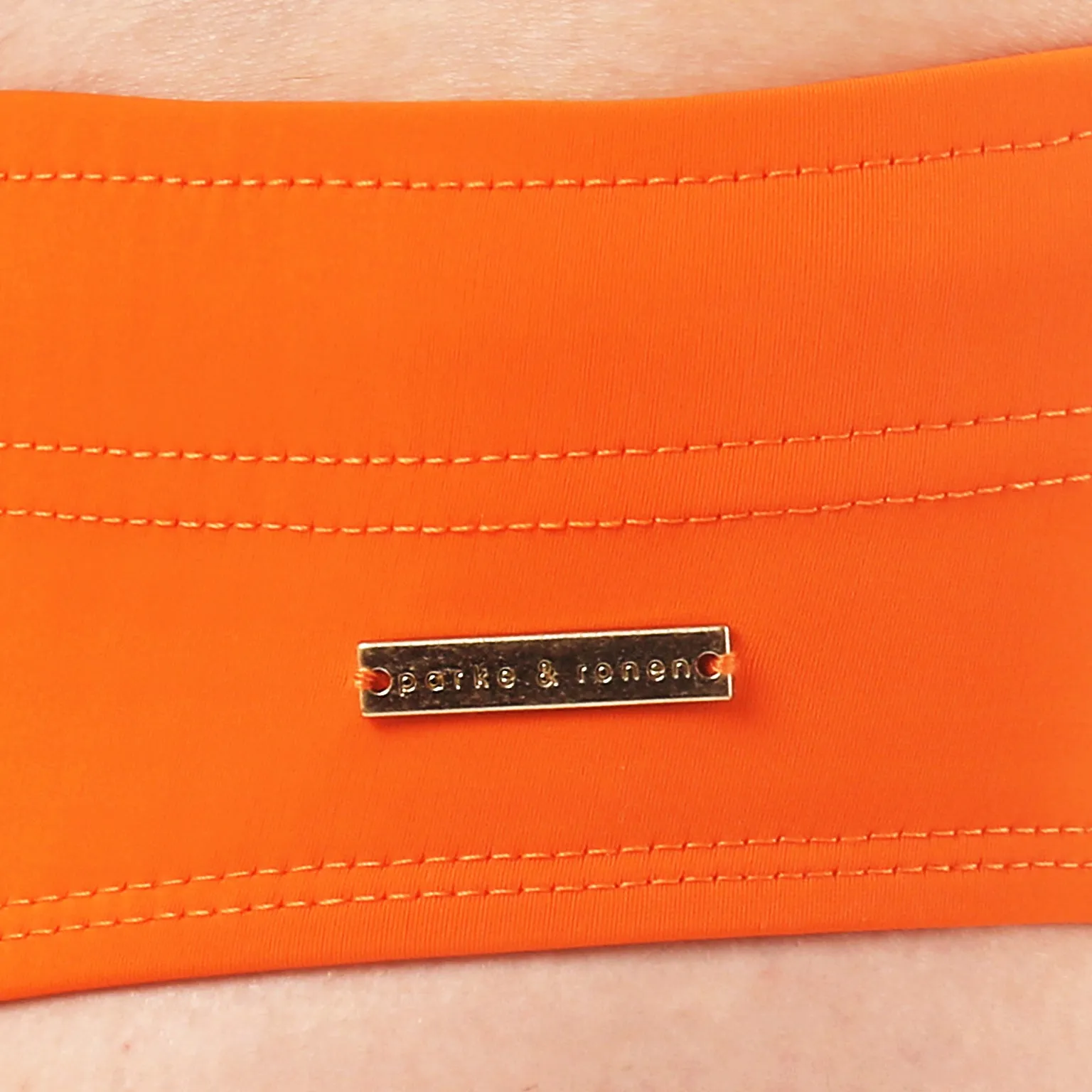 Bright Orange Solid Meridian Brief
