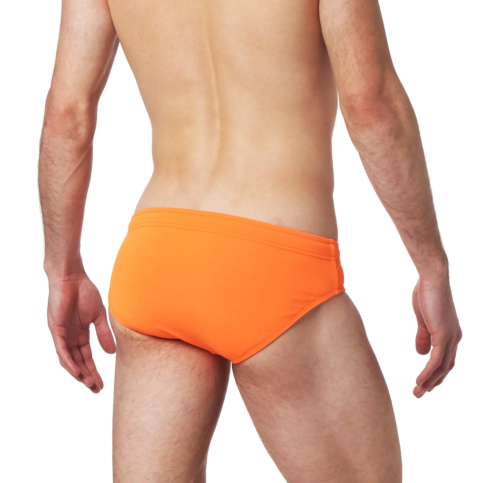 Bright Orange Solid Meridian Brief
