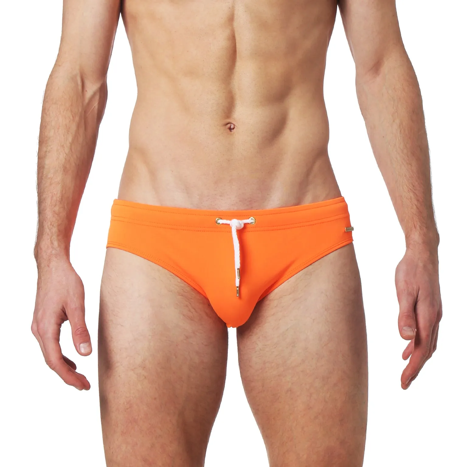 Bright Orange Solid Meridian Brief