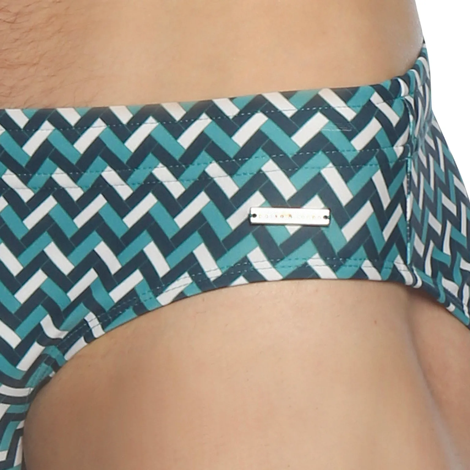 Chevrons Peacock Print Meridian Bikini