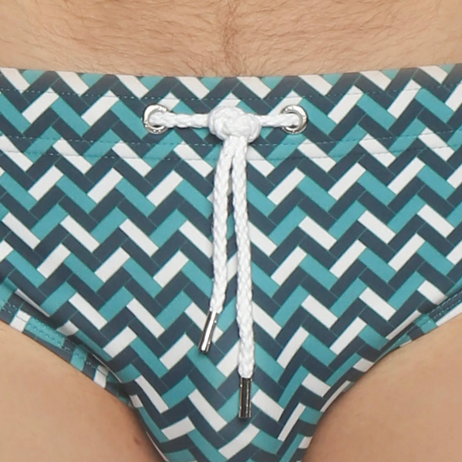 Chevrons Peacock Print Meridian Bikini