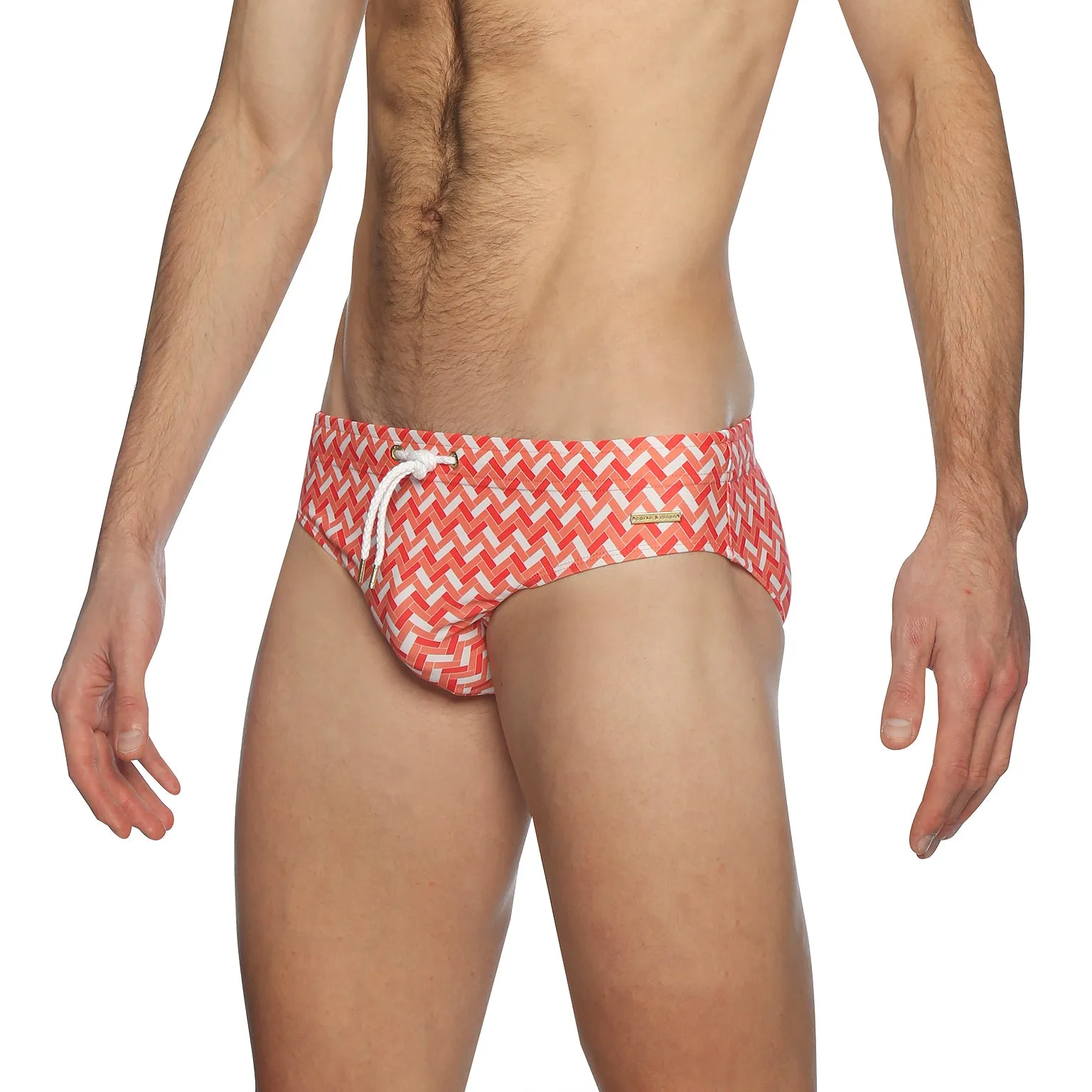 Chevrons Ragusa Red Print Meridian Bikini