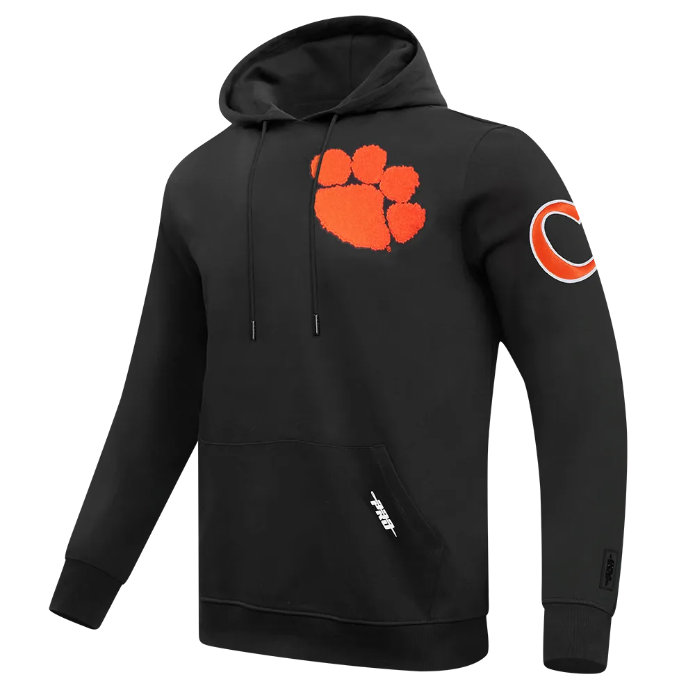 CLEMSON UNIVERSITY CLASSIC MEN'S PULLOVER HOODIE (BLACK)