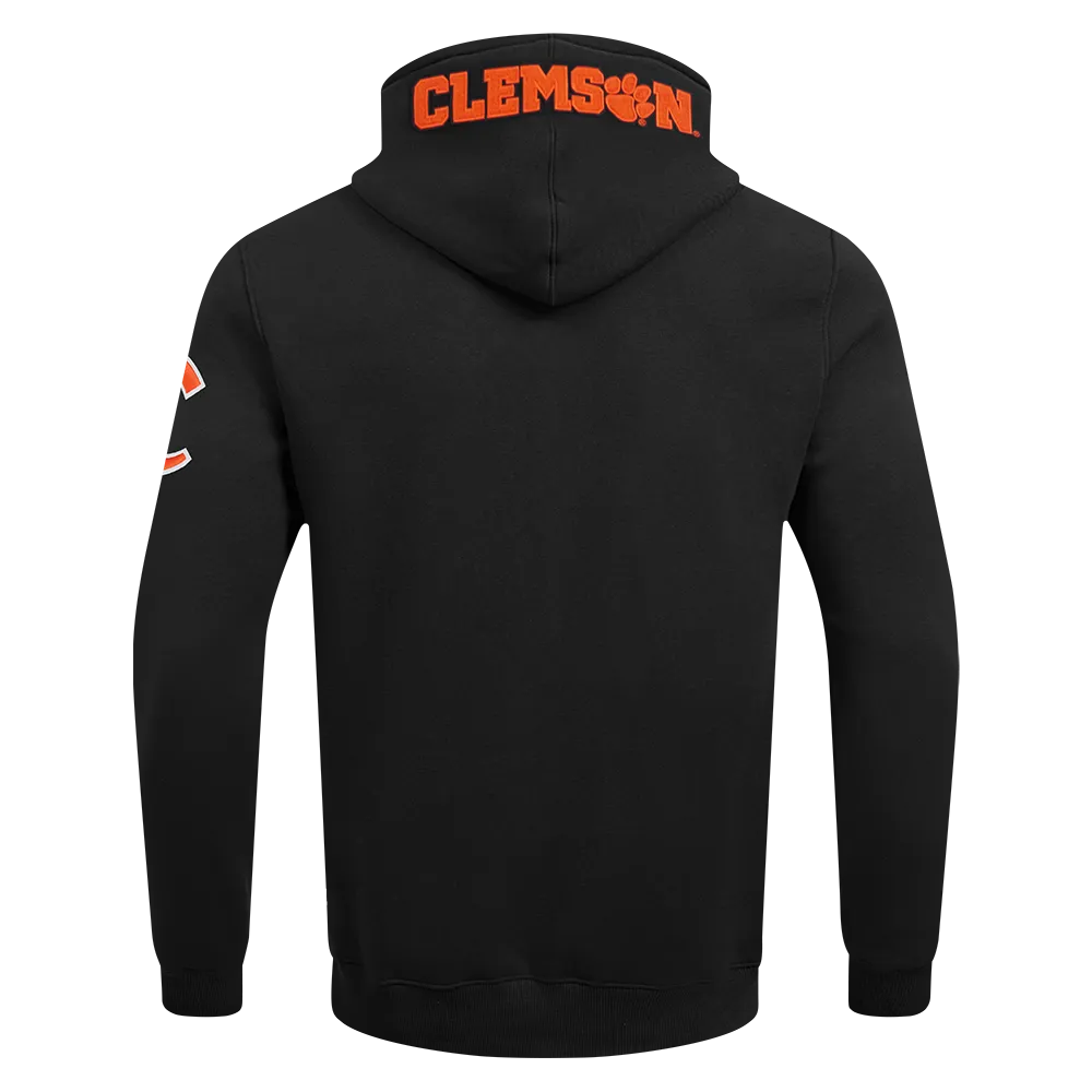CLEMSON UNIVERSITY CLASSIC MEN'S PULLOVER HOODIE (BLACK)