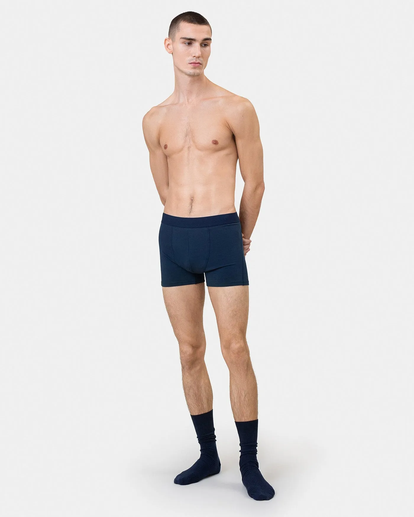 Colorful Standard Classic Organic Boxer Briefs - Navy Blue