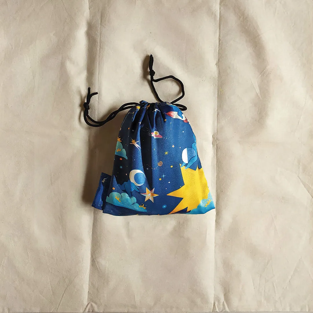 Cosmos Drawstring Bag Patterned
