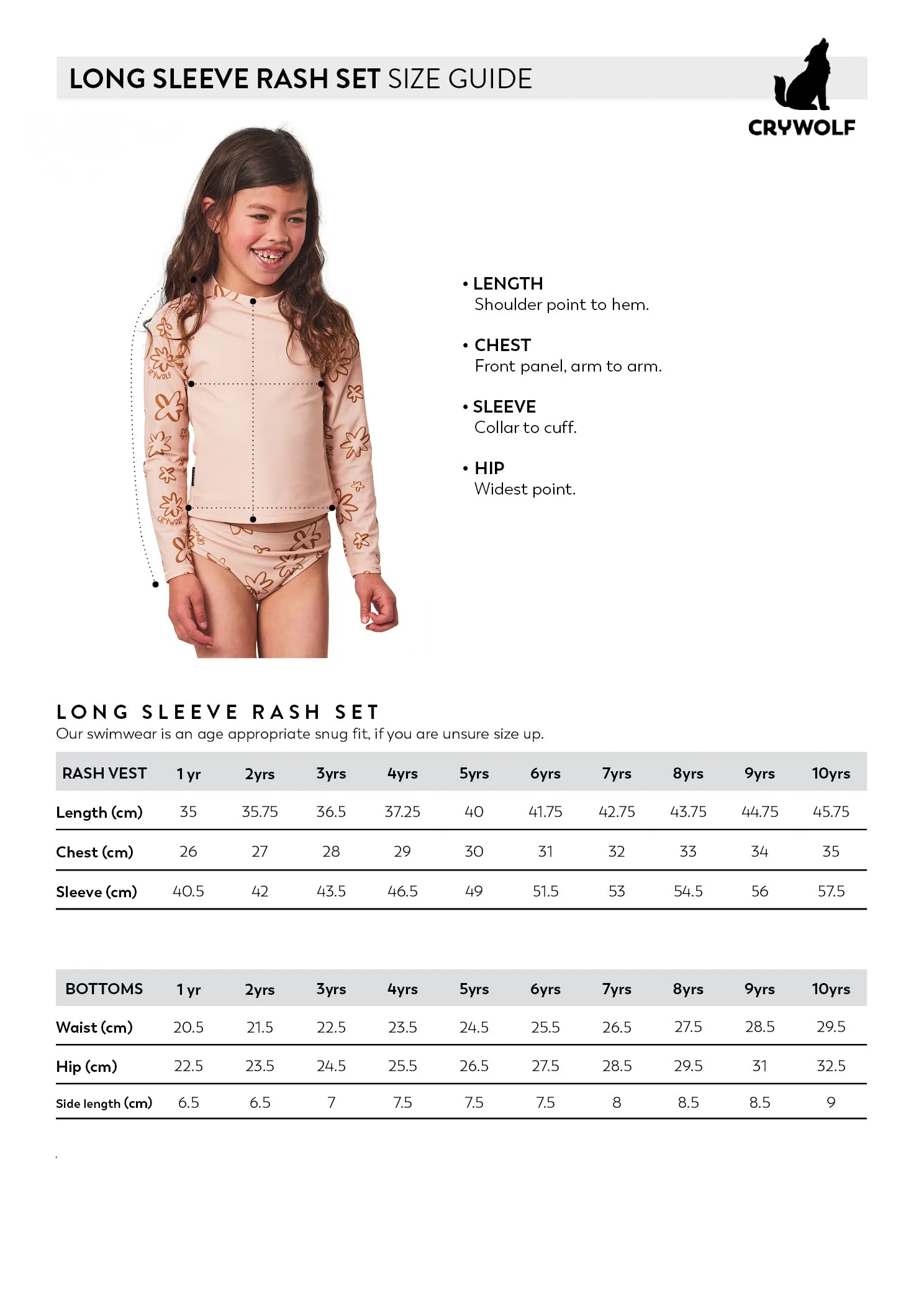 Crywolf Long Sleeve Rashie Set - Sunseeker