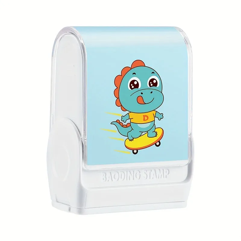 Customizable Waterproof PC Blue Name Stamp for Clothes  Bags