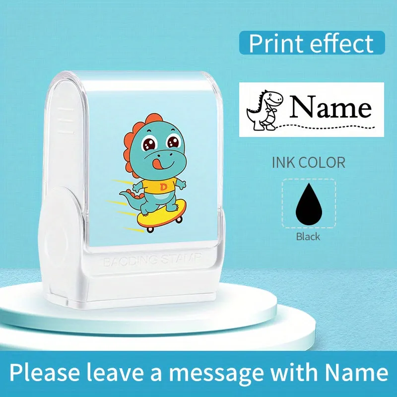 Customizable Waterproof PC Blue Name Stamp for Clothes  Bags