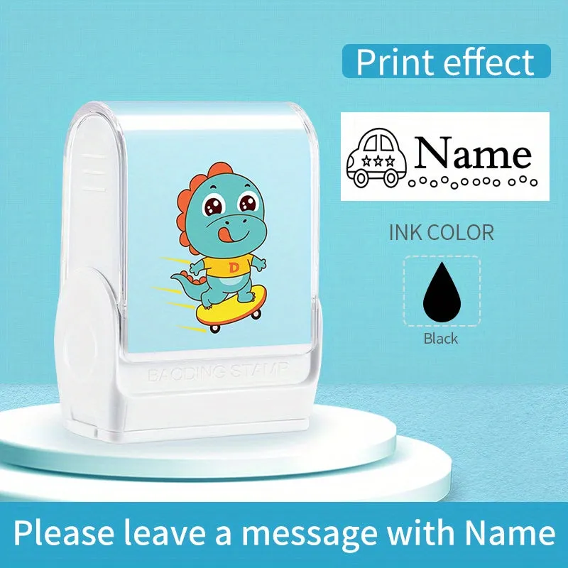 Customizable Waterproof PC Blue Name Stamp for Clothes  Bags
