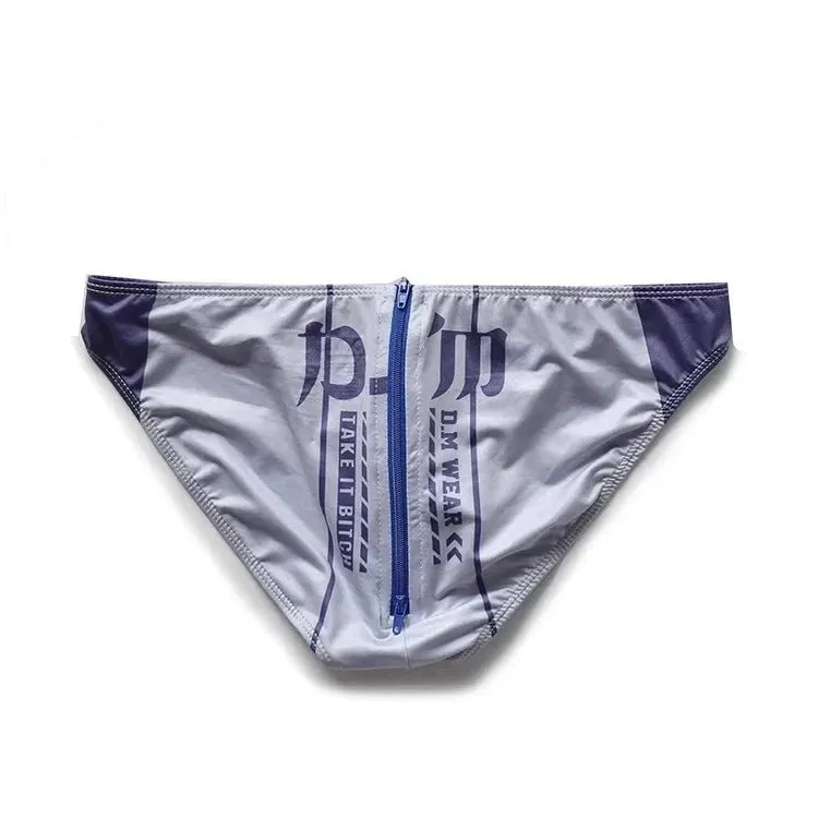 DM Take It Bitch Zippered Swim Briefs