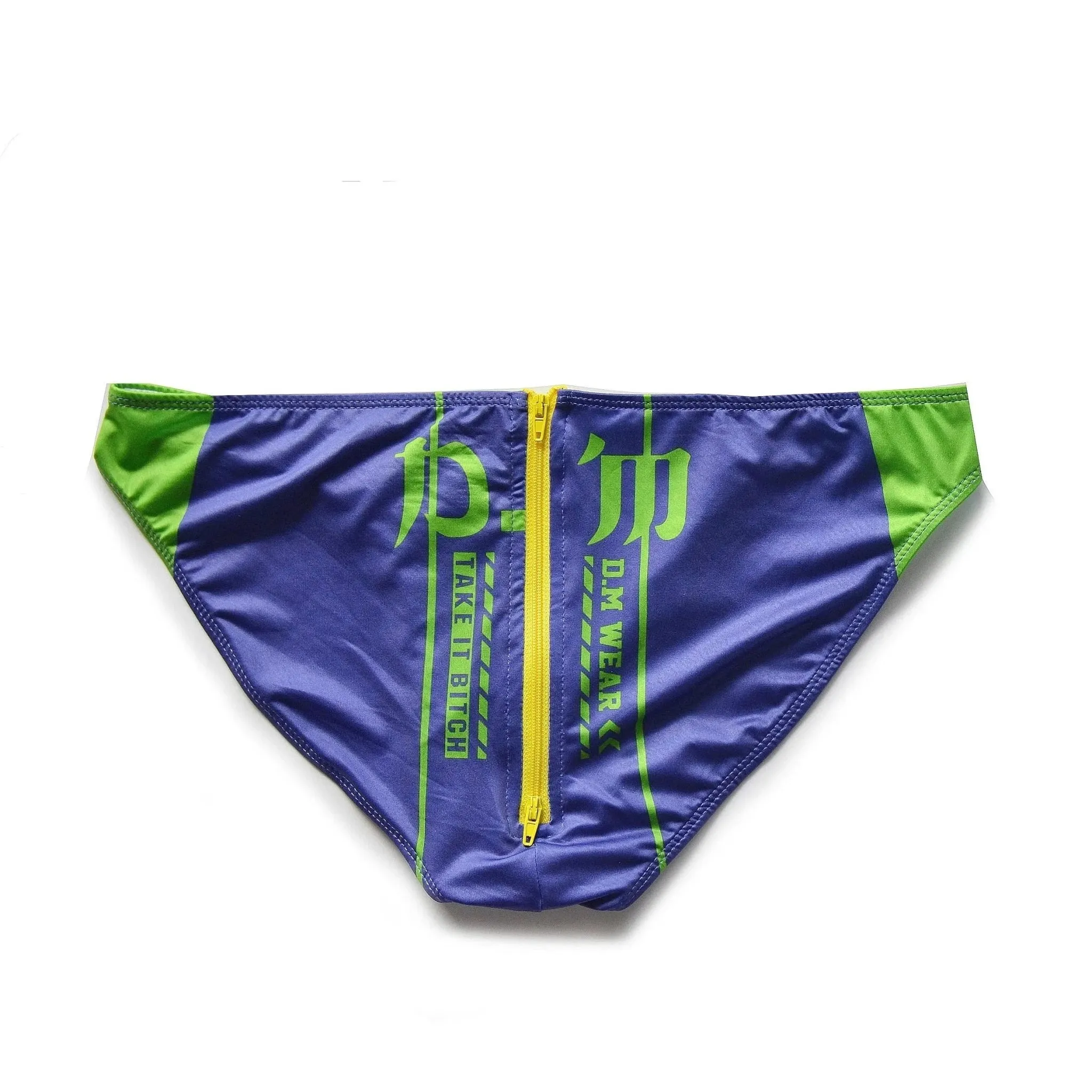 DM Take It Bitch Zippered Swim Briefs