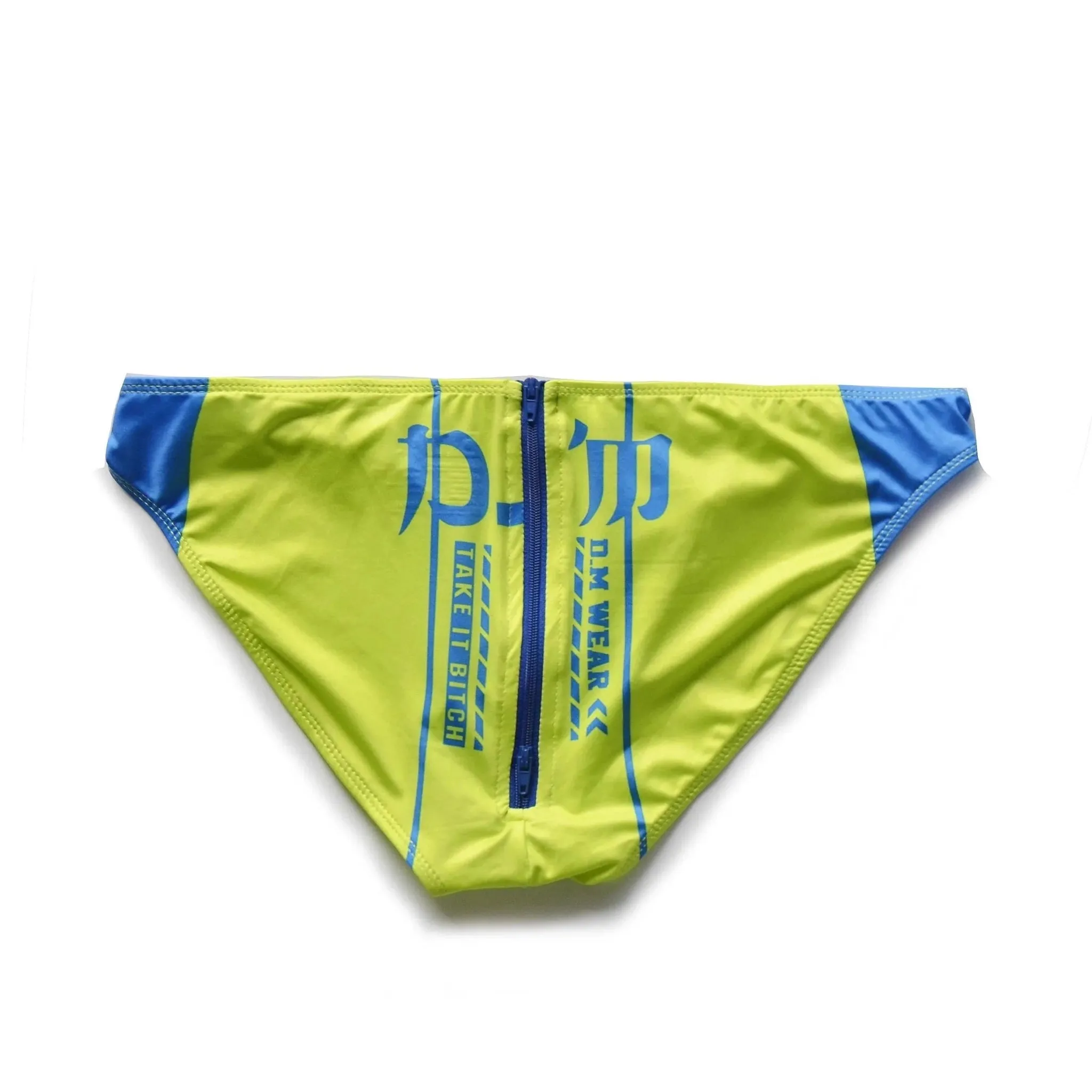 DM Take It Bitch Zippered Swim Briefs