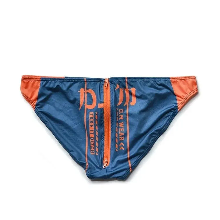 DM Take It Bitch Zippered Swim Briefs