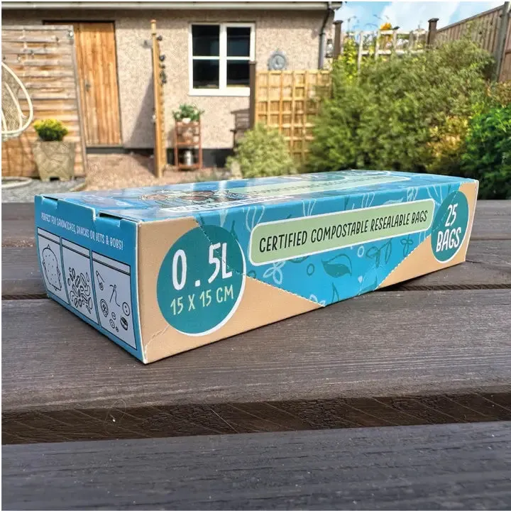 Eco Green Living Home Compostable Resealable Bags