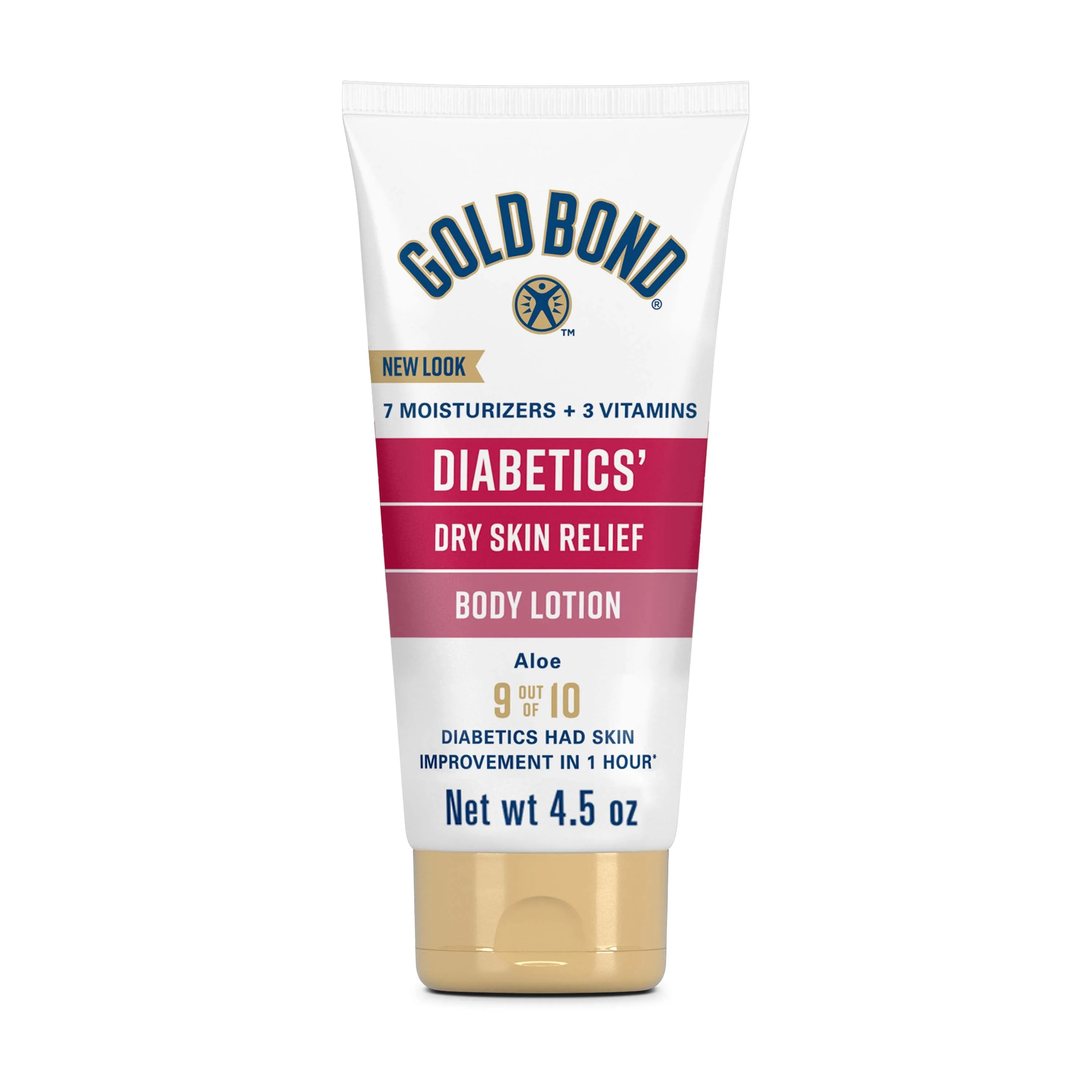 Gold Bond Diabetics' Dry Skin Relief Body Lotion, 4.5 oz., with Aloe