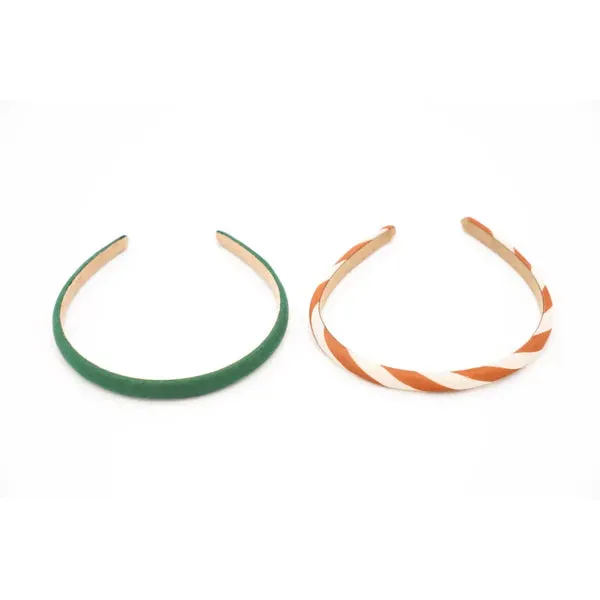 Grech & Co Set of 2 Alice Bands Stripes Atlas and Tierra
