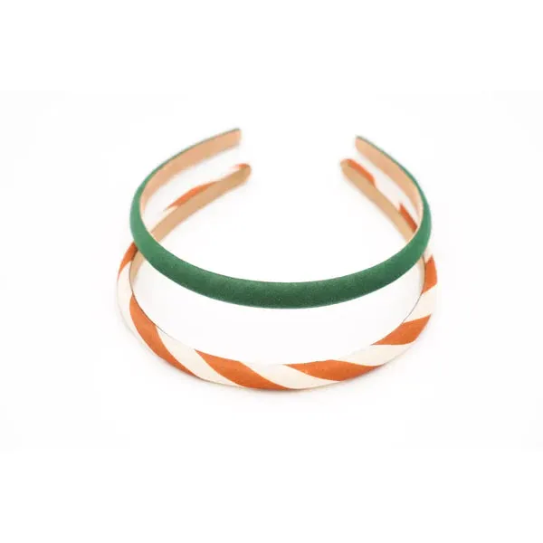 Grech & Co Set of 2 Alice Bands Stripes Atlas and Tierra