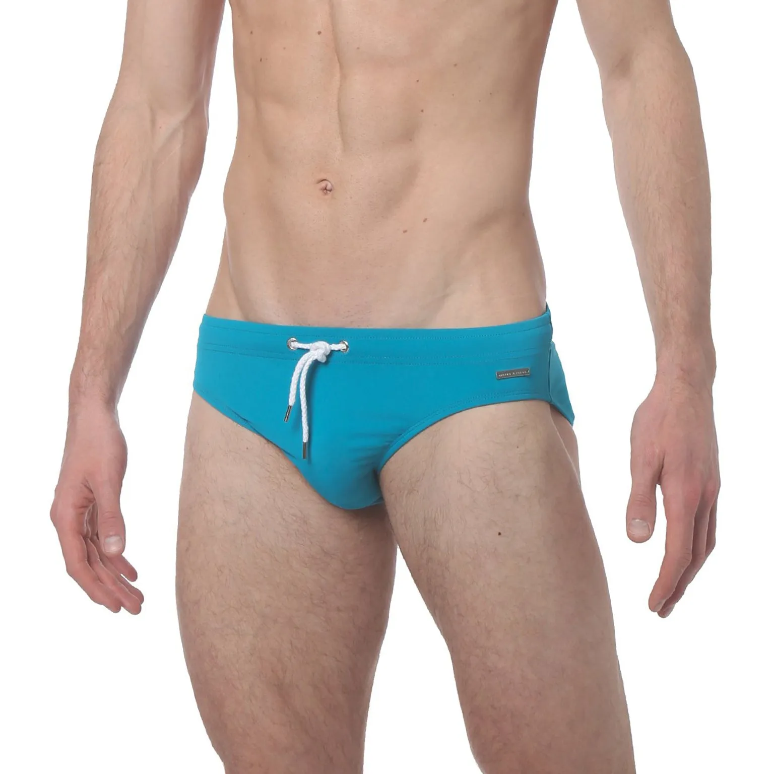 Green Teal Meridian Solid Bikini