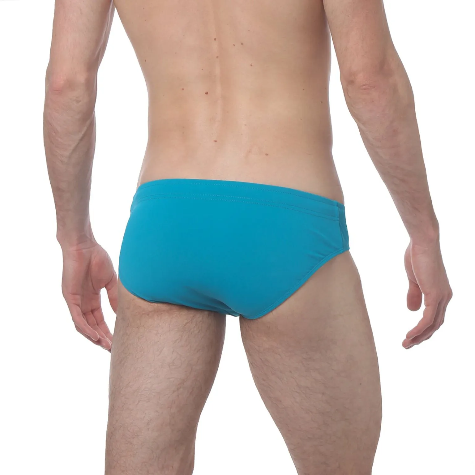 Green Teal Meridian Solid Bikini
