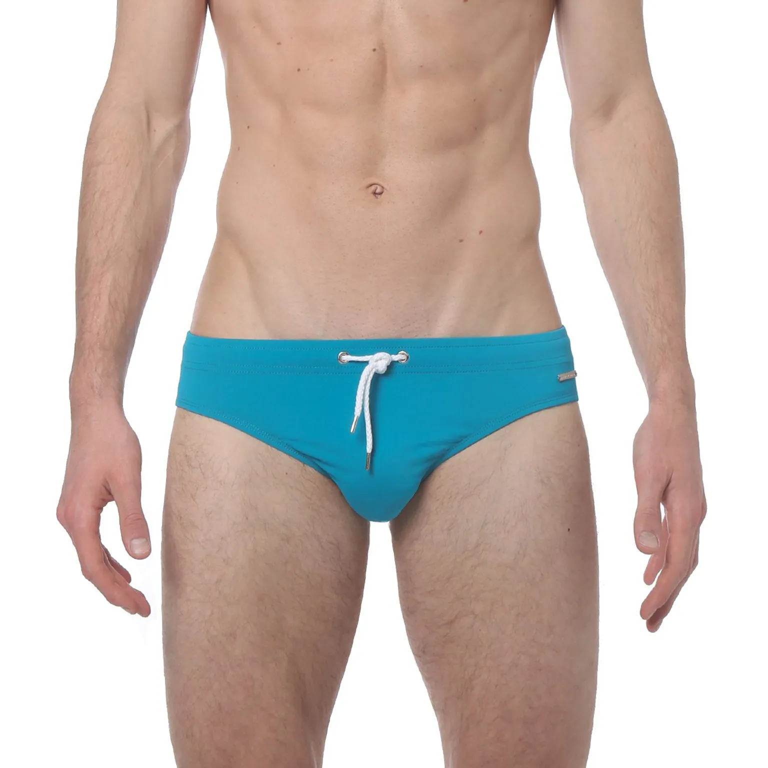 Green Teal Meridian Solid Bikini