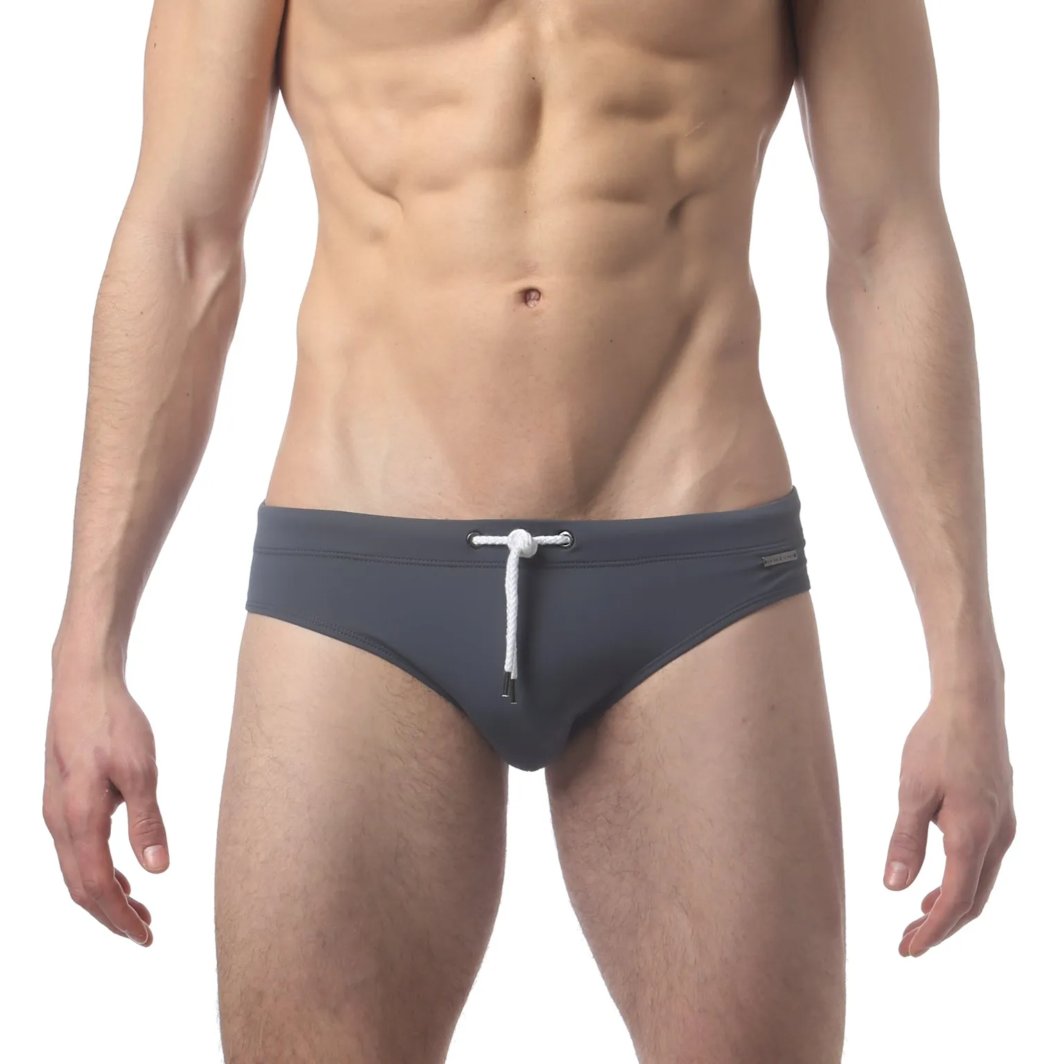 Grey Solid Meridian Bikini