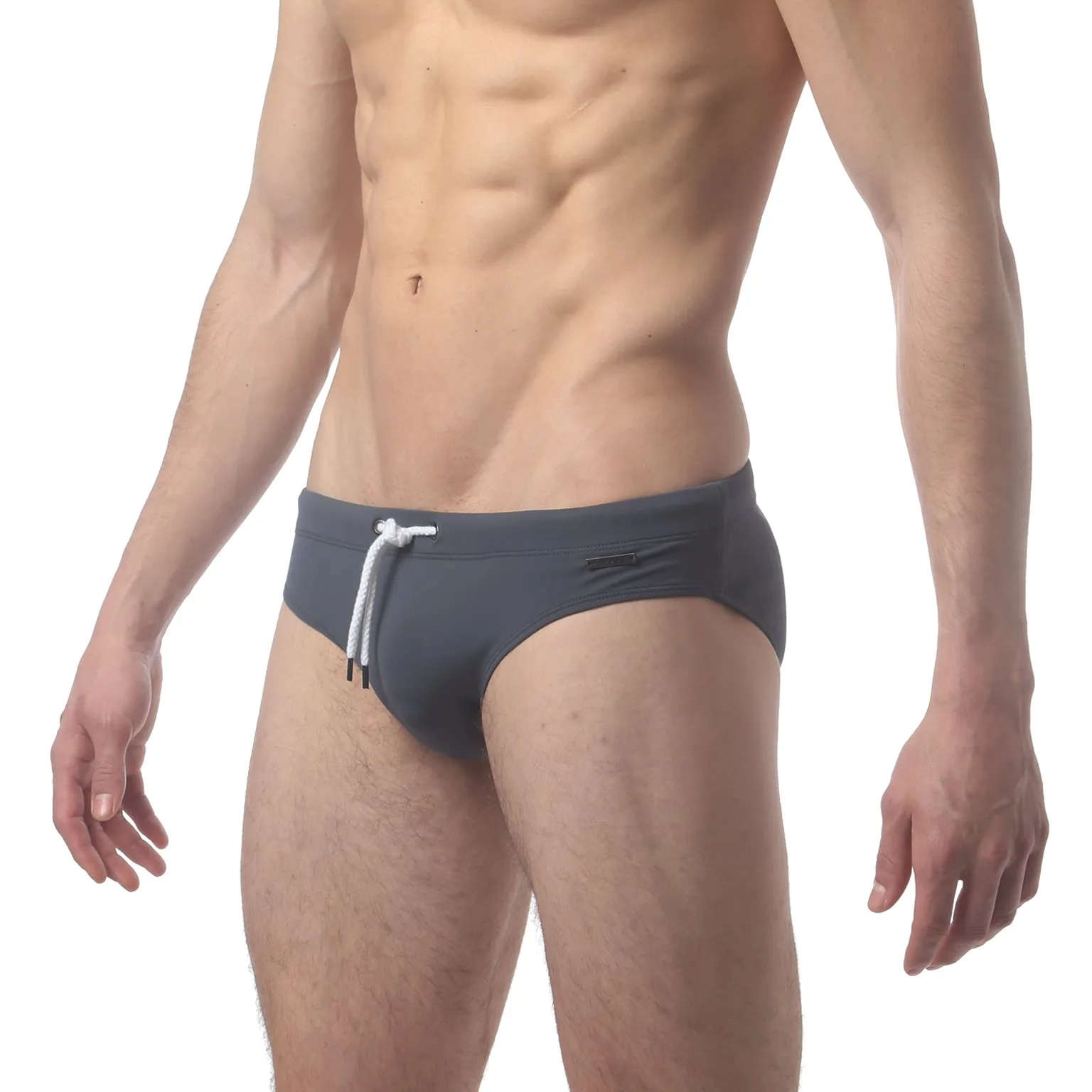 Grey Solid Meridian Bikini
