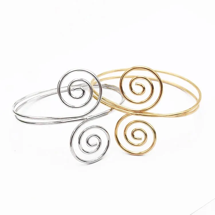 INDIYAH Swirl Spiral Upper Arm Cuff