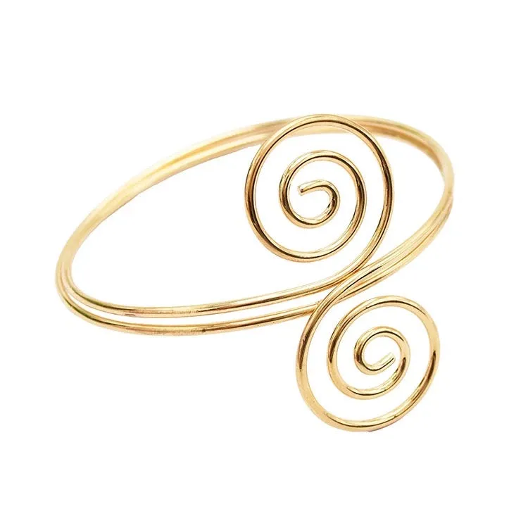 INDIYAH Swirl Spiral Upper Arm Cuff