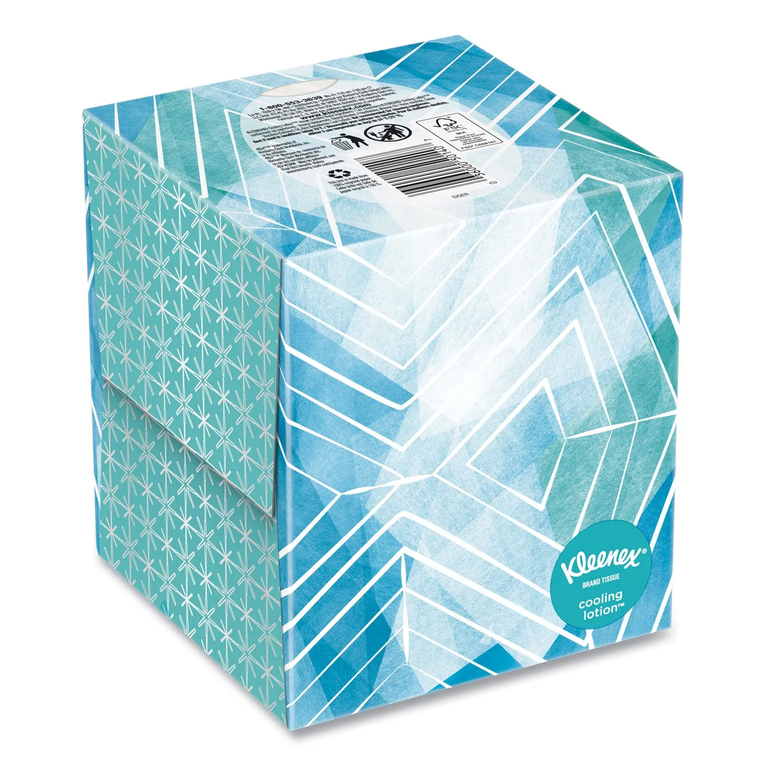 Kleenex Cool Touch Facial Tissue, 2-Ply, White, 45 Sheets/Box, 27 Boxes/Carton - KCC50140