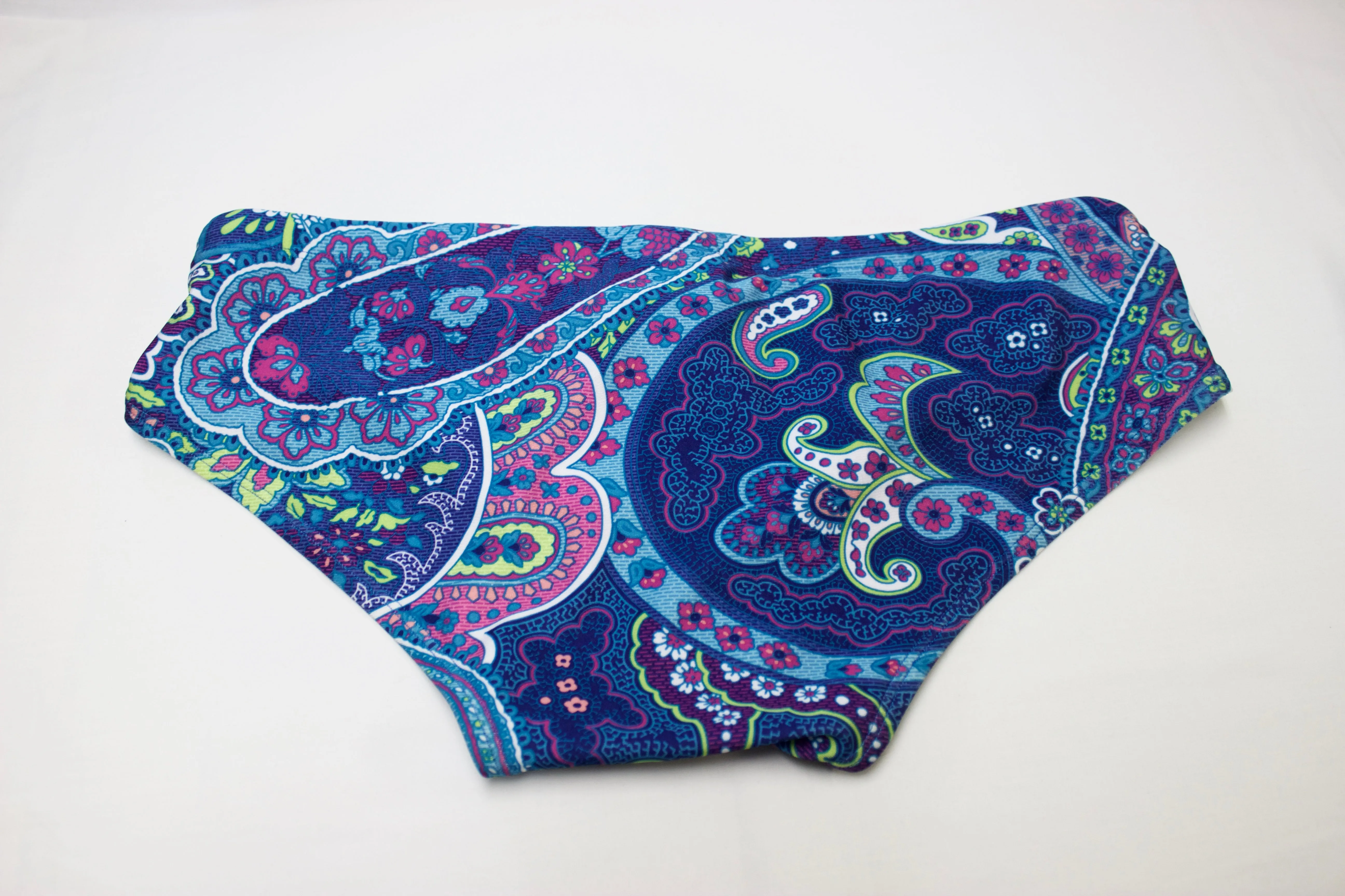 Men's Swim Brief - Blue Paisley