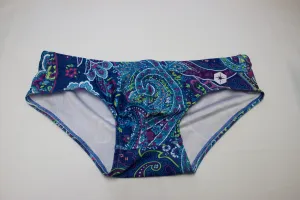 Men's Swim Brief - Blue Paisley