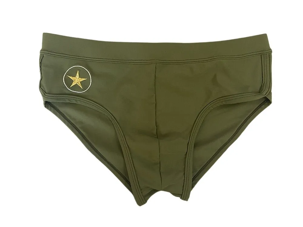 Military Star Swim Briefs