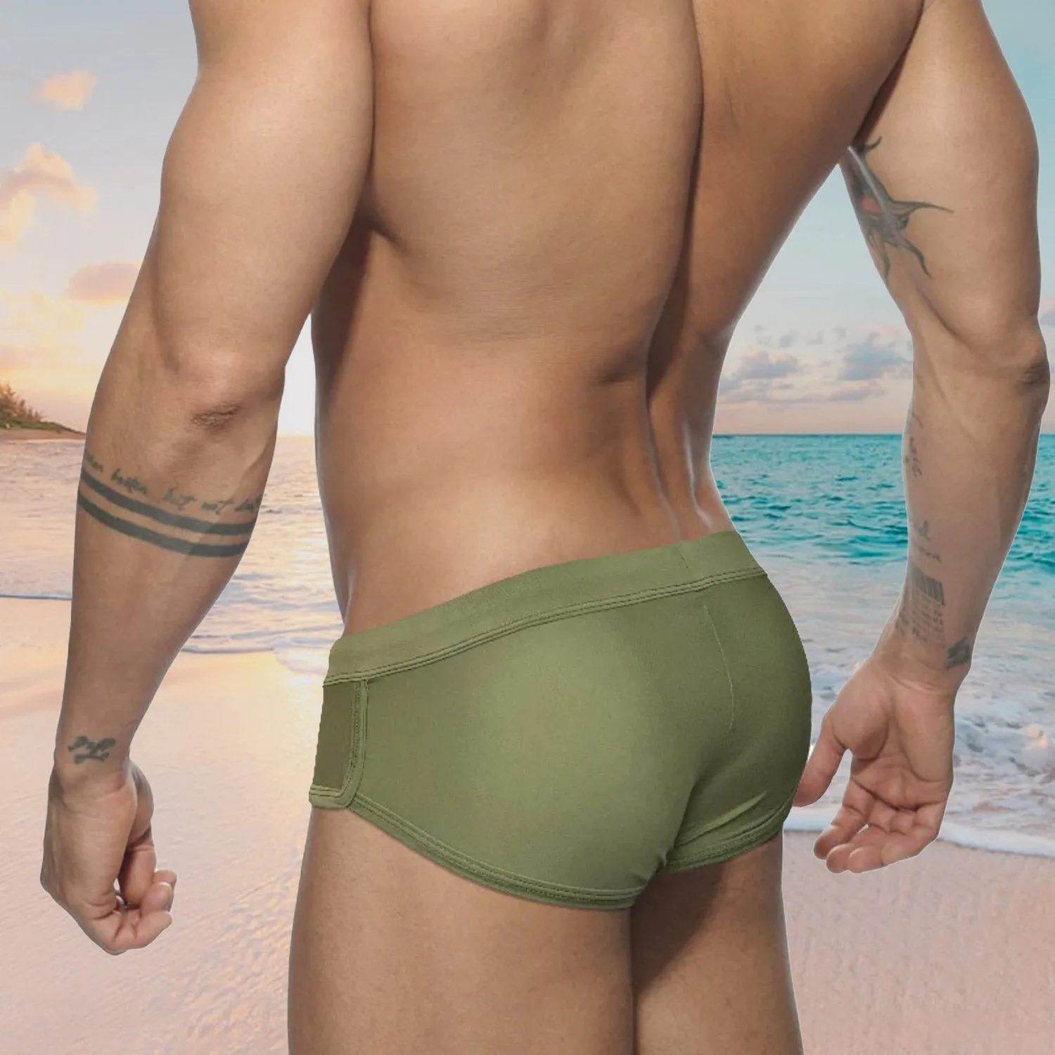 Military Star Swim Briefs