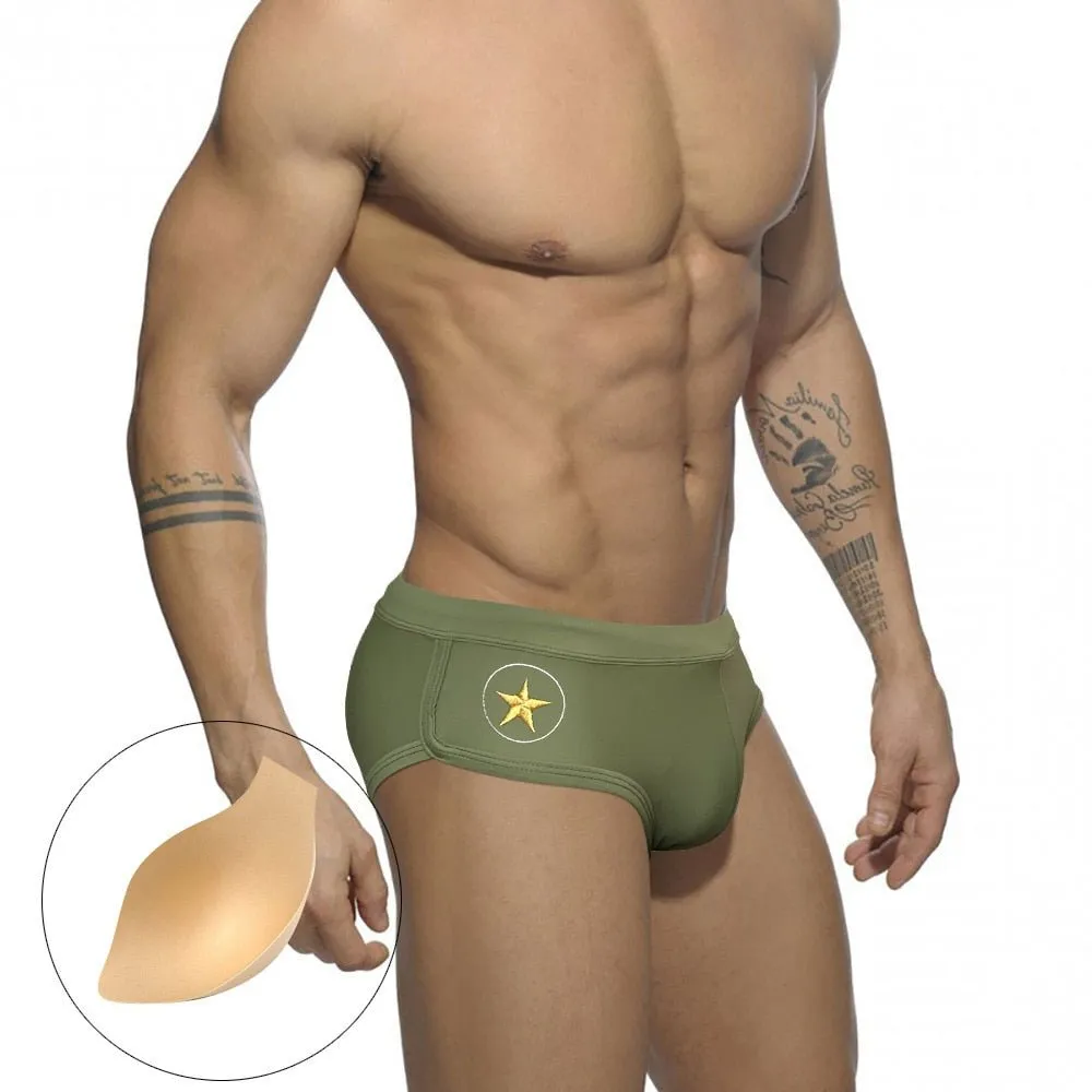 Military Star Swim Briefs