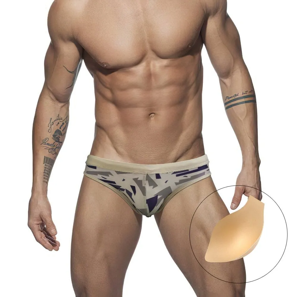 Modern Camo Swim Briefs