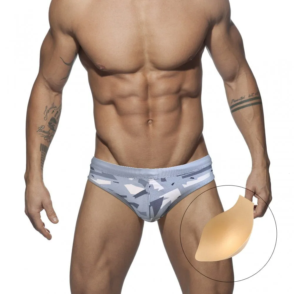 Modern Camo Swim Briefs